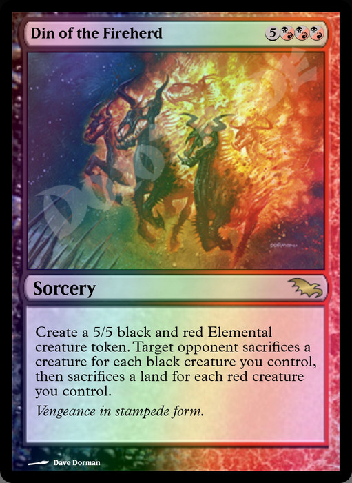 Din of the Fireherd FOIL