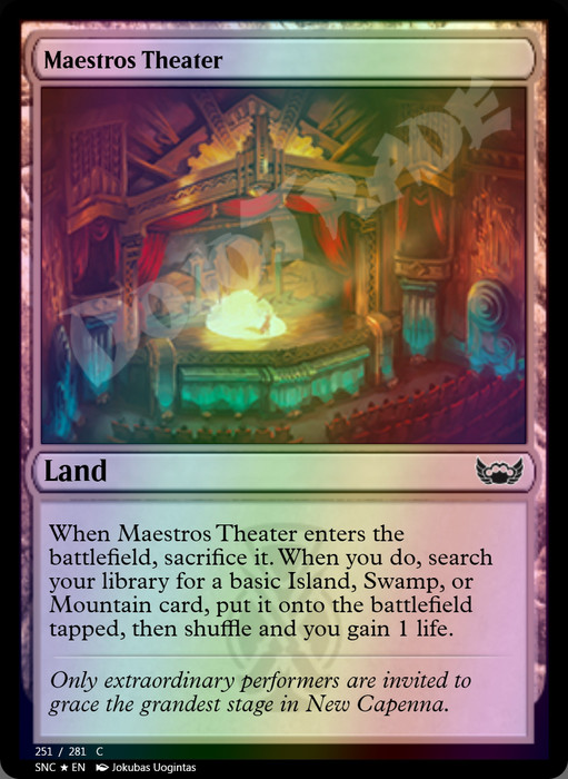 Maestros Theater FOIL