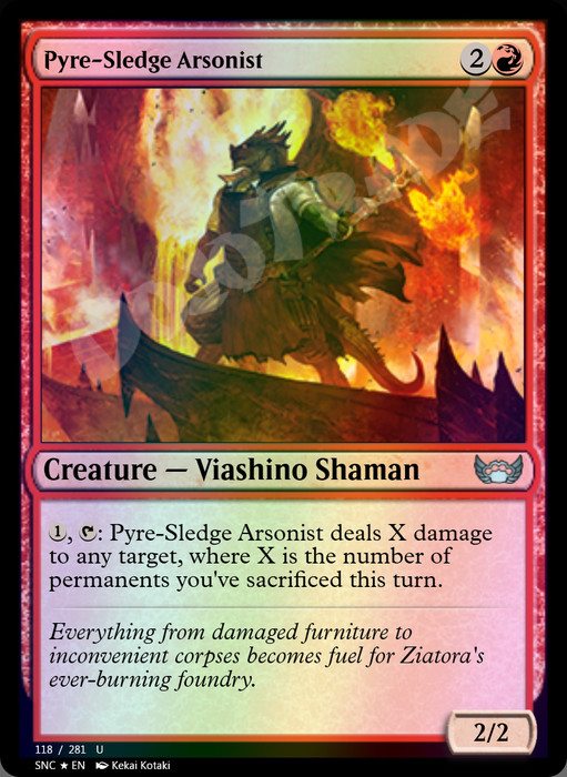 Pyre-Sledge Arsonist FOIL