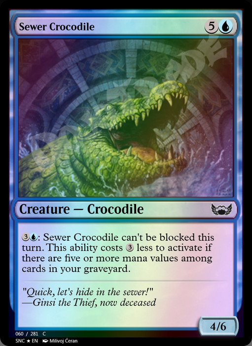 Sewer Crocodile FOIL