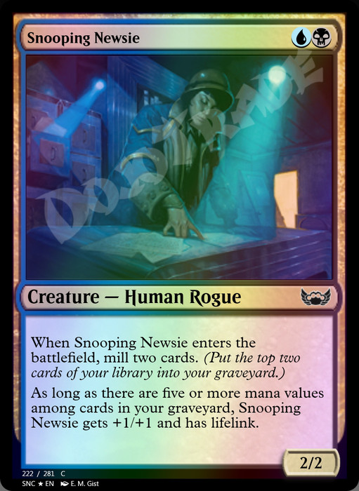 Snooping Newsie FOIL