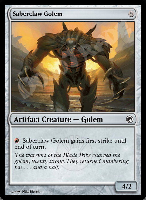 Saberclaw Golem