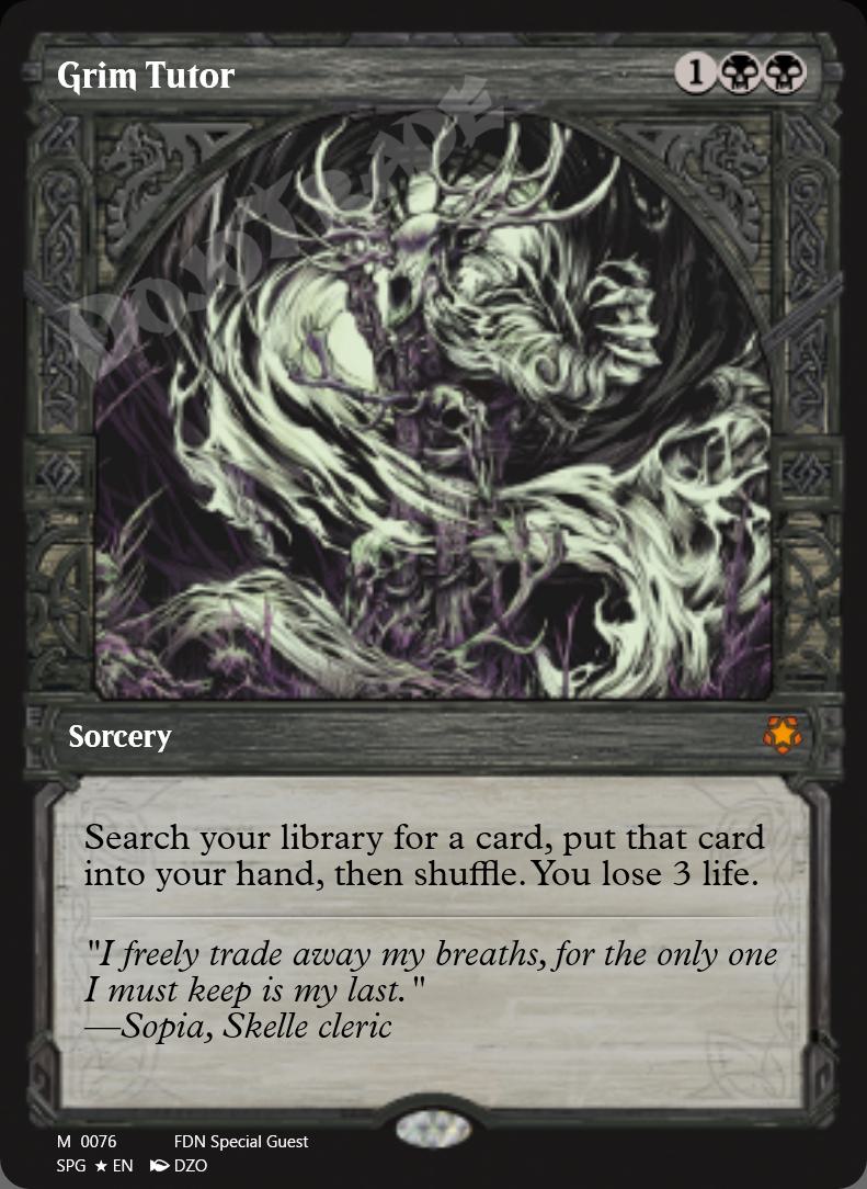 Grim Tutor FOIL