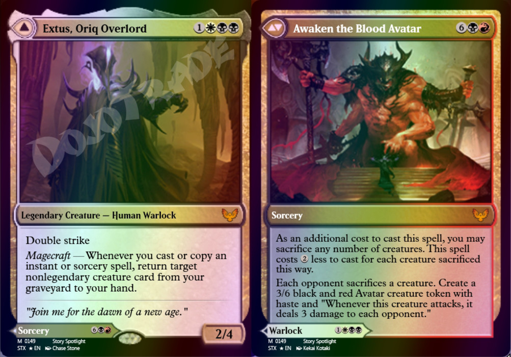 Extus, Oriq Overlord FOIL