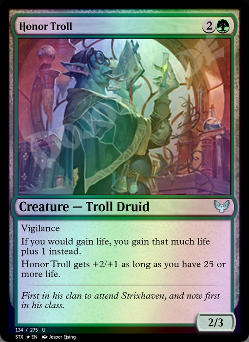 Honor Troll FOIL