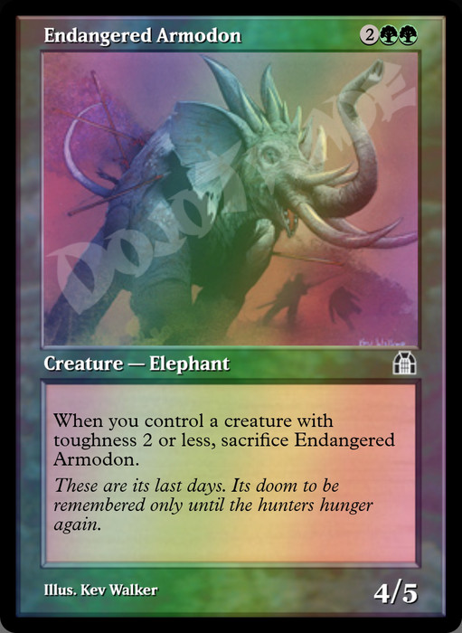 Endangered Armodon FOIL