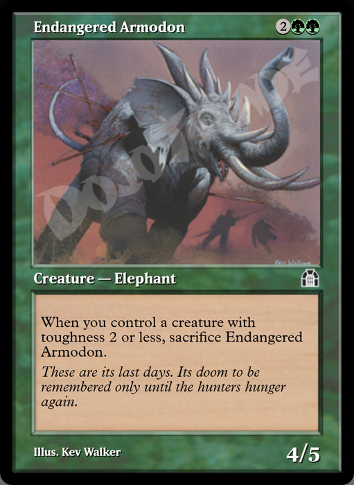 Endangered Armodon