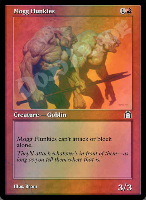 Mogg Flunkies FOIL