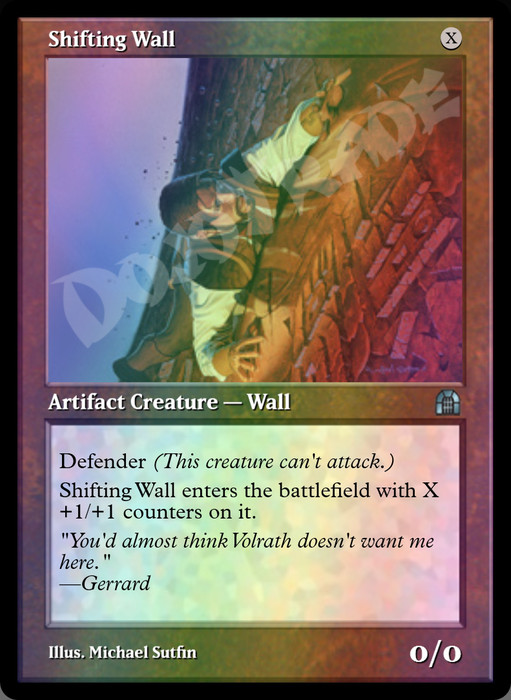 Shifting Wall FOIL