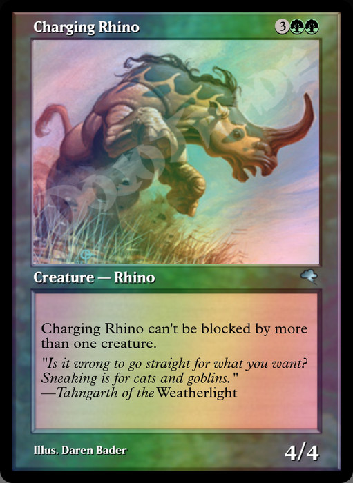 Charging Rhino FOIL