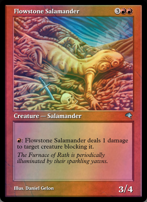 Flowstone Salamander FOIL