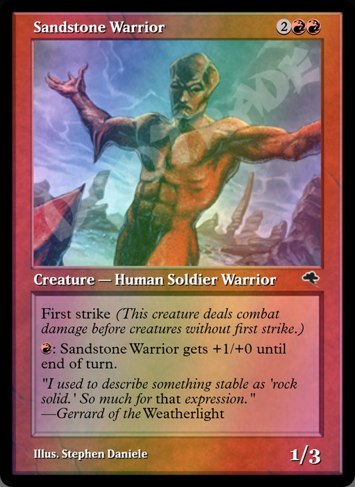 Sandstone Warrior FOIL