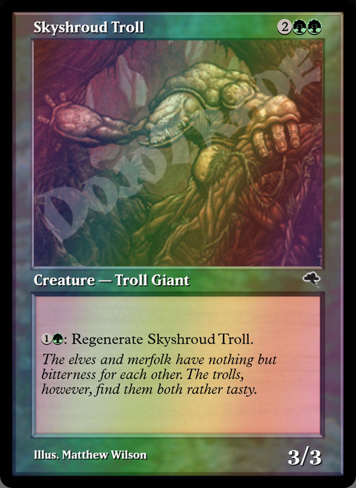 Skyshroud Troll FOIL