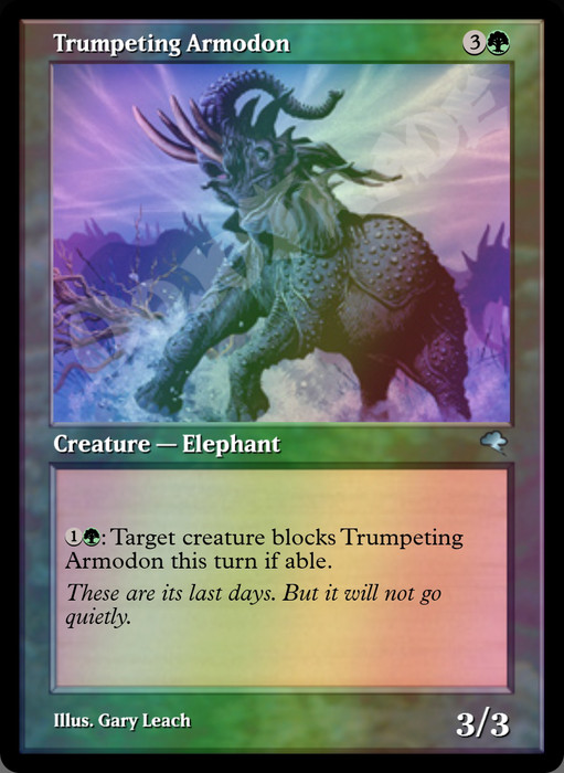 Trumpeting Armodon FOIL