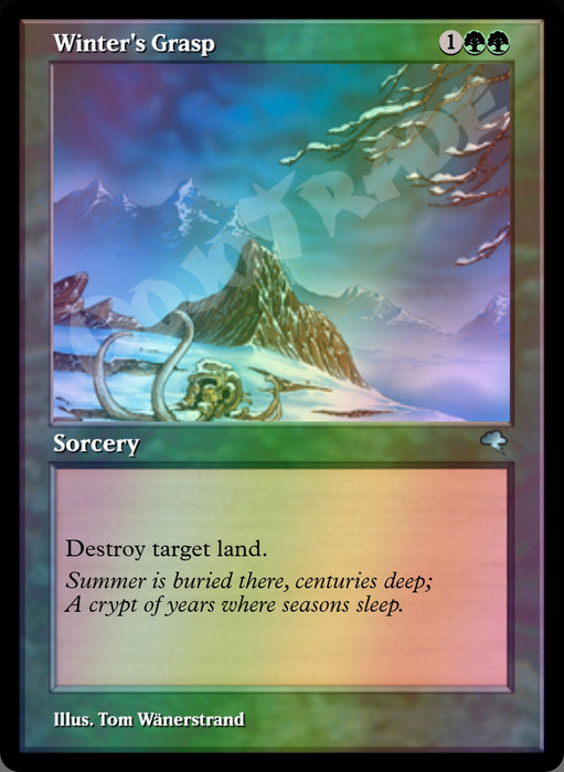 Winter's Grasp FOIL