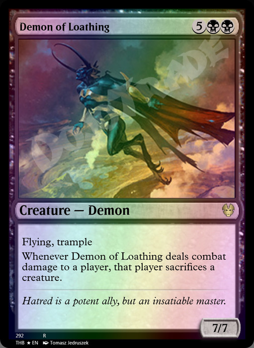 Demon of Loathing FOIL