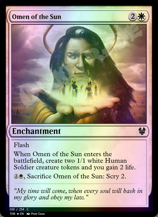 Omen of the Sun FOIL