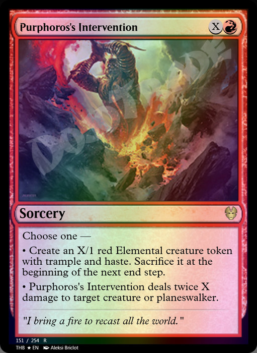 Purphoros's Intervention FOIL