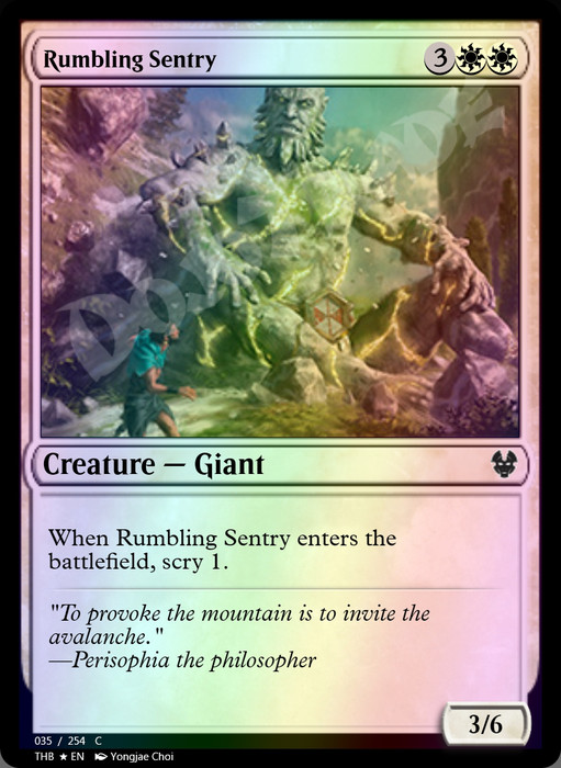 Rumbling Sentry FOIL