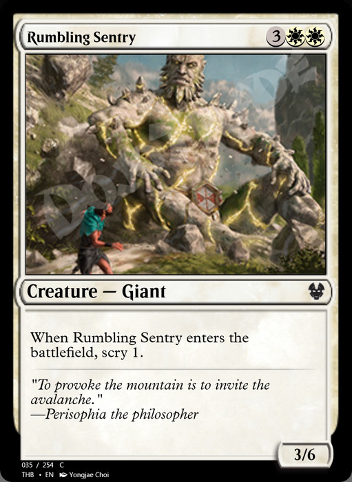 Rumbling Sentry