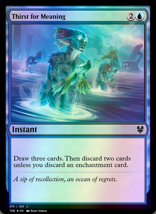 Thirst for Meaning FOIL