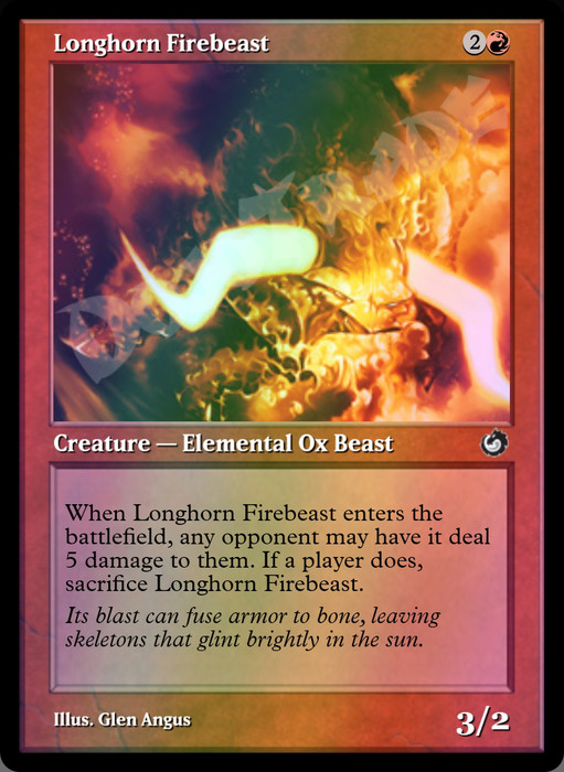 Longhorn Firebeast FOIL