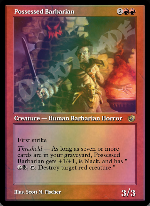 Possessed Barbarian FOIL