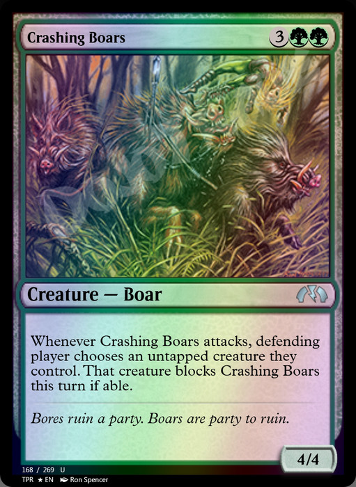 Crashing Boars FOIL