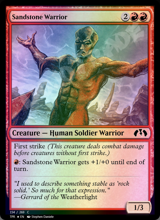 Sandstone Warrior FOIL