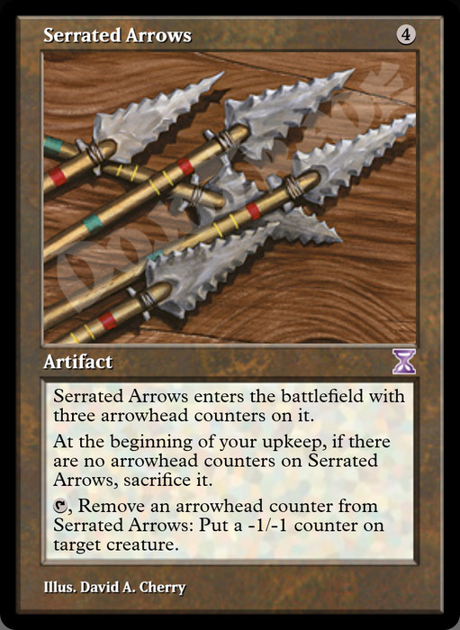 Serrated Arrows