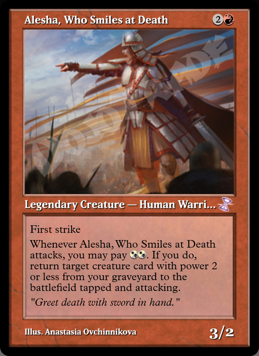 Alesha, Who Smiles at Death