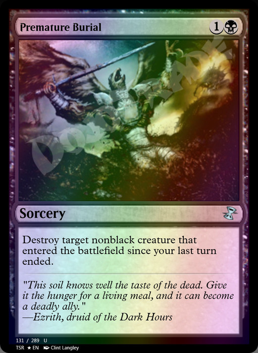 Premature Burial FOIL