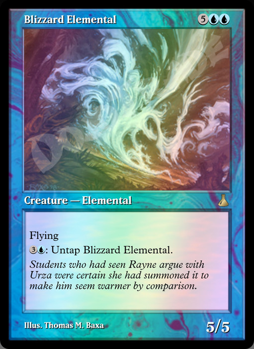 Blizzard Elemental FOIL