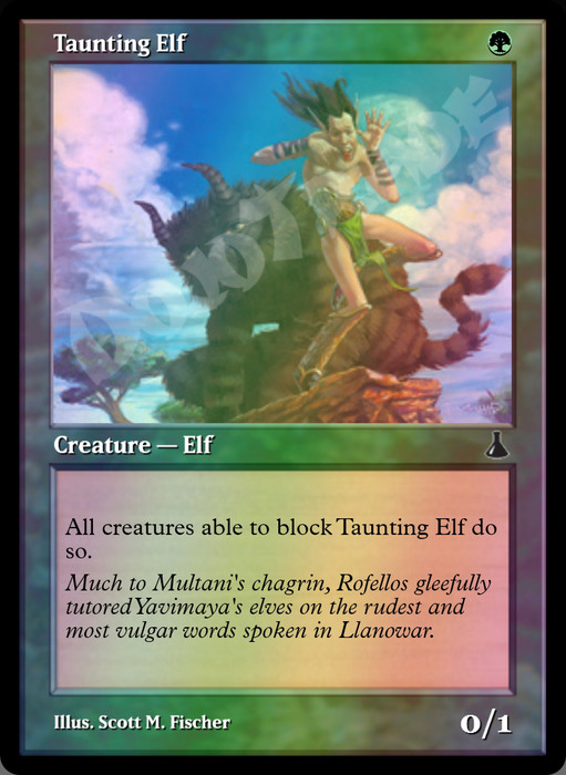 Taunting Elf FOIL