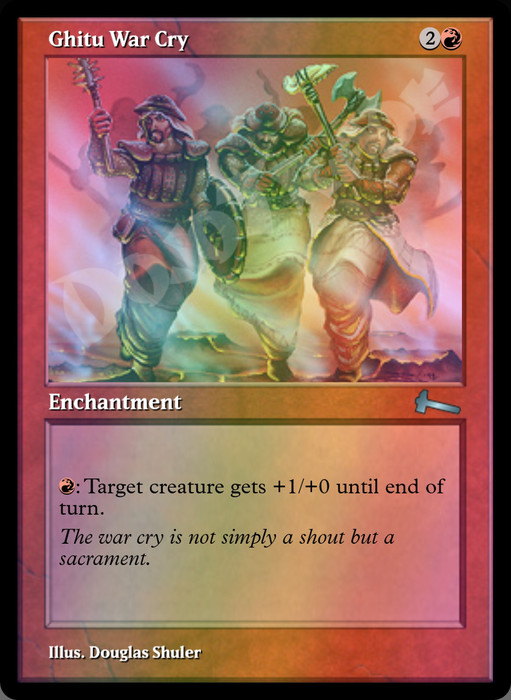 Ghitu War Cry FOIL