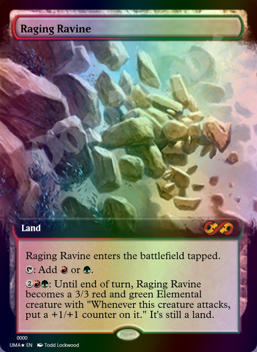 Raging Ravine (Borderless) FOIL