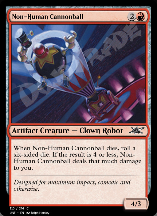 Non-Human Cannonball