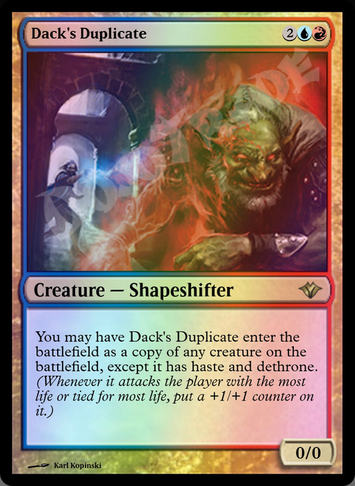 Dack's Duplicate FOIL