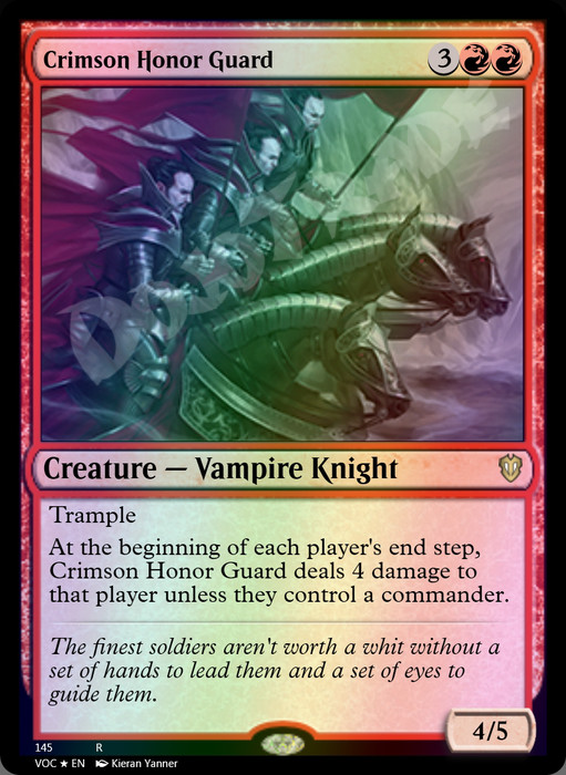 Crimson Honor Guard FOIL