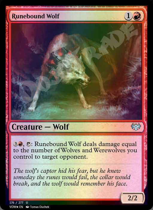 Runebound Wolf FOIL