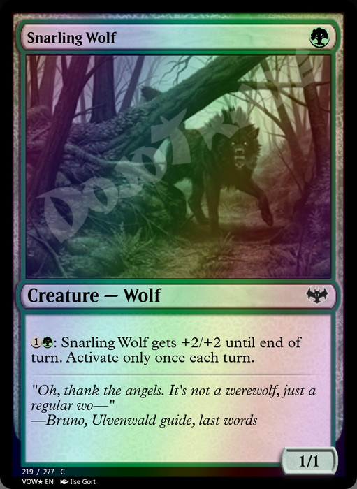 Snarling Wolf FOIL