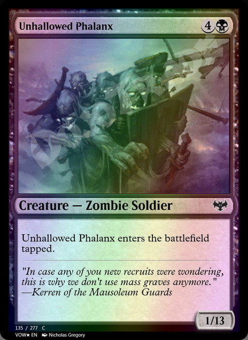 Unhallowed Phalanx FOIL