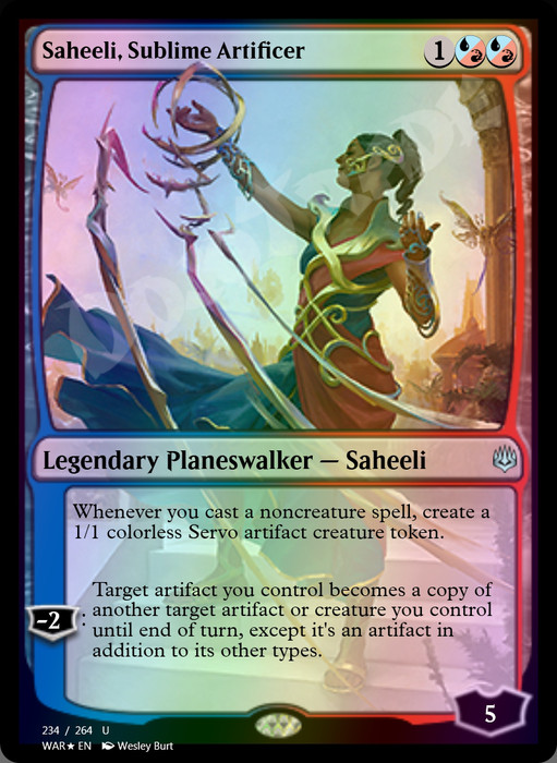 Saheeli, Sublime Artificer FOIL