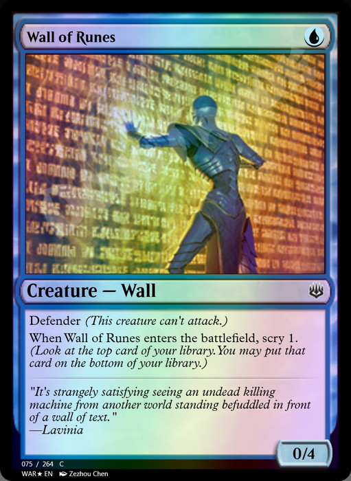 Wall of Runes FOIL