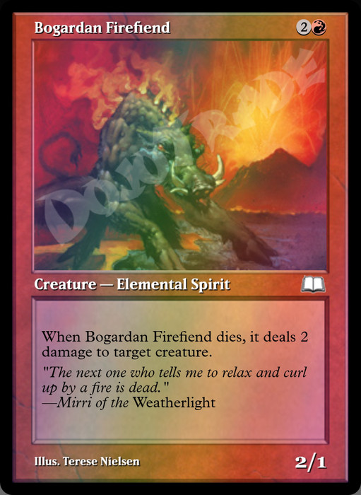 Bogardan Firefiend FOIL