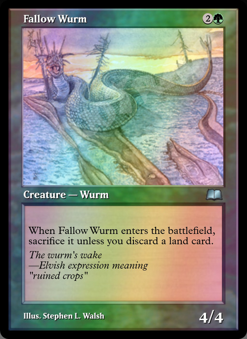 Fallow Wurm FOIL