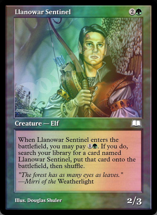 Llanowar Sentinel FOIL