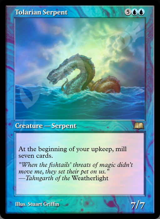 Tolarian Serpent FOIL