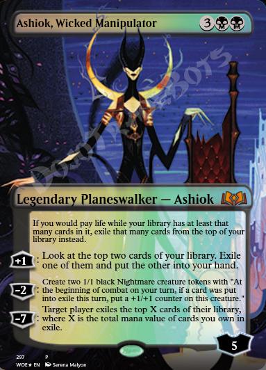 Ashiok, Wicked Manipulator (Borderless) FOIL