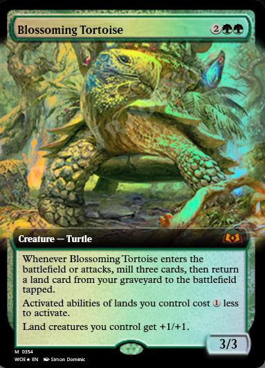 Blossoming Tortoise (Extended Art) FOIL